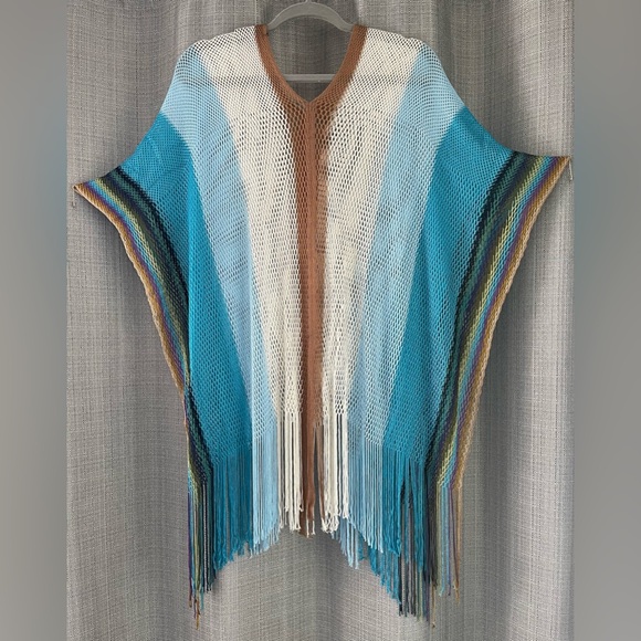 Missoni Blue and Brown Knit Swimsuit Coverup - Picture 1 of 3